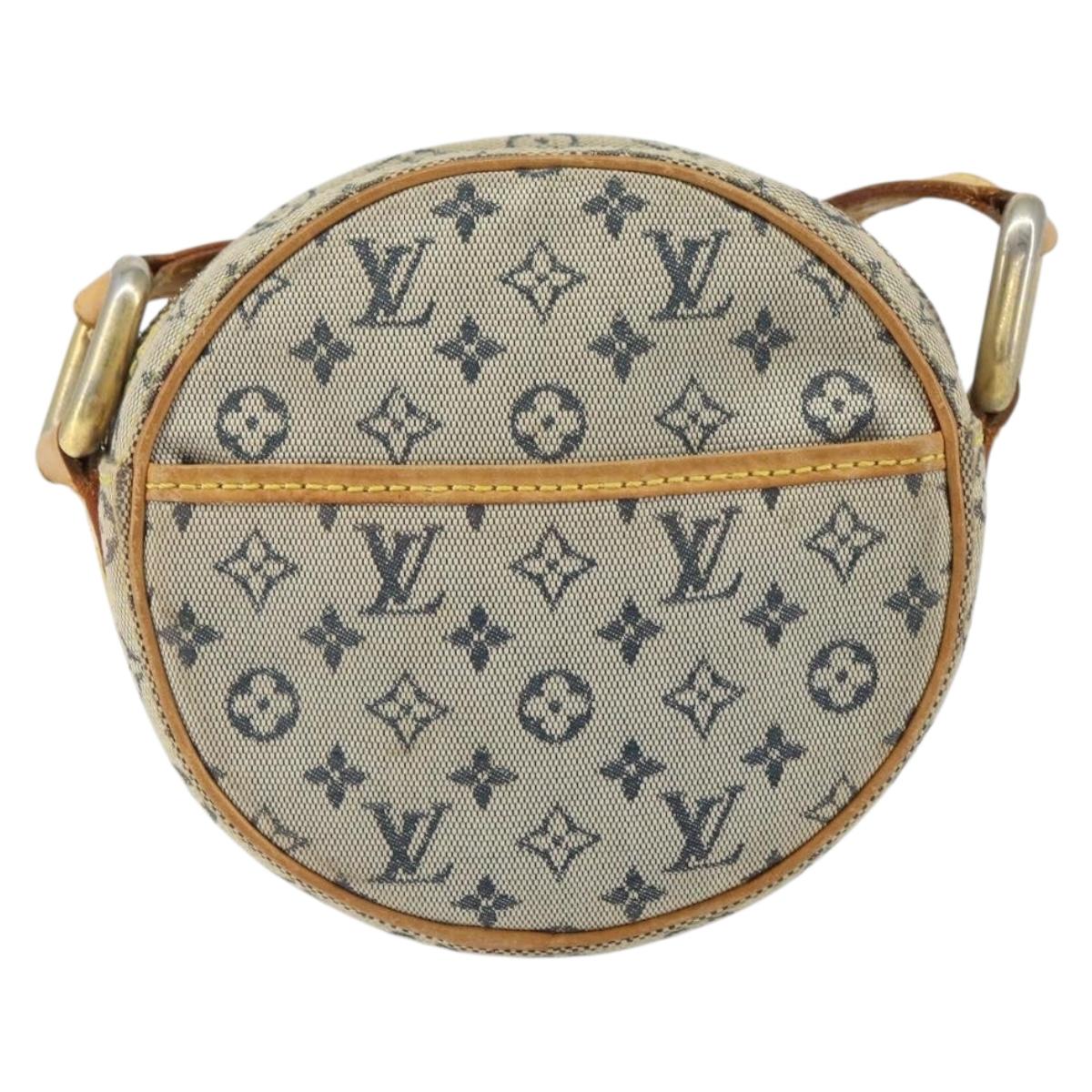 LOUIS VUITTON Monogram Mini Jeanne PM Shoulder Bag Blue M92001 LV Auth 164196