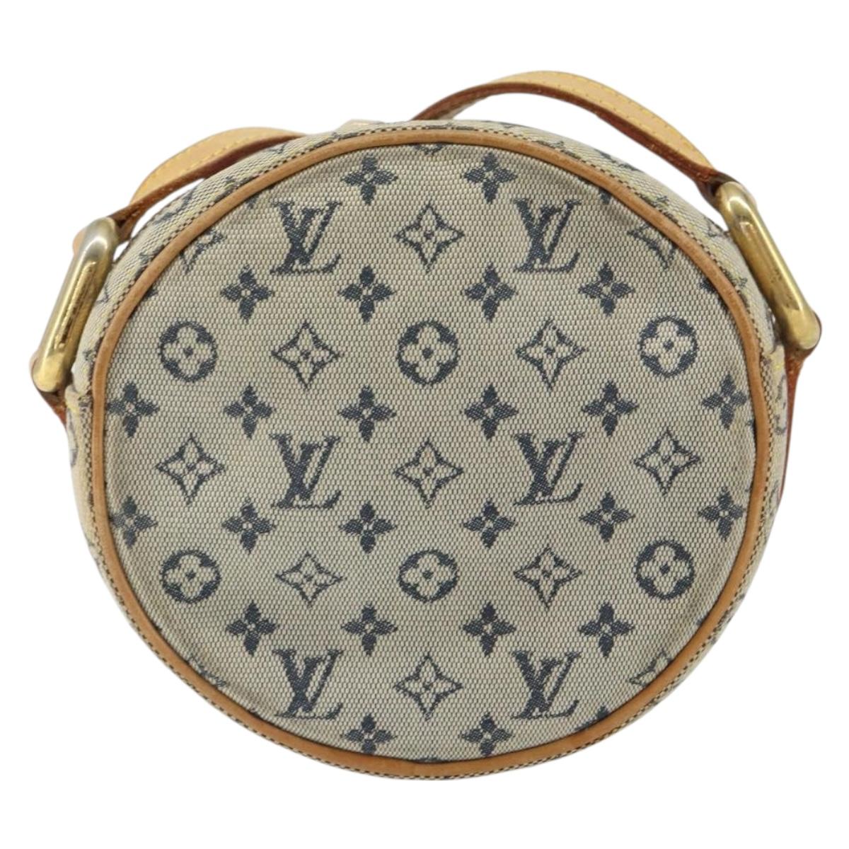 LOUIS VUITTON Monogram Mini Jeanne PM Shoulder Bag Blue M92001 LV Auth 164196