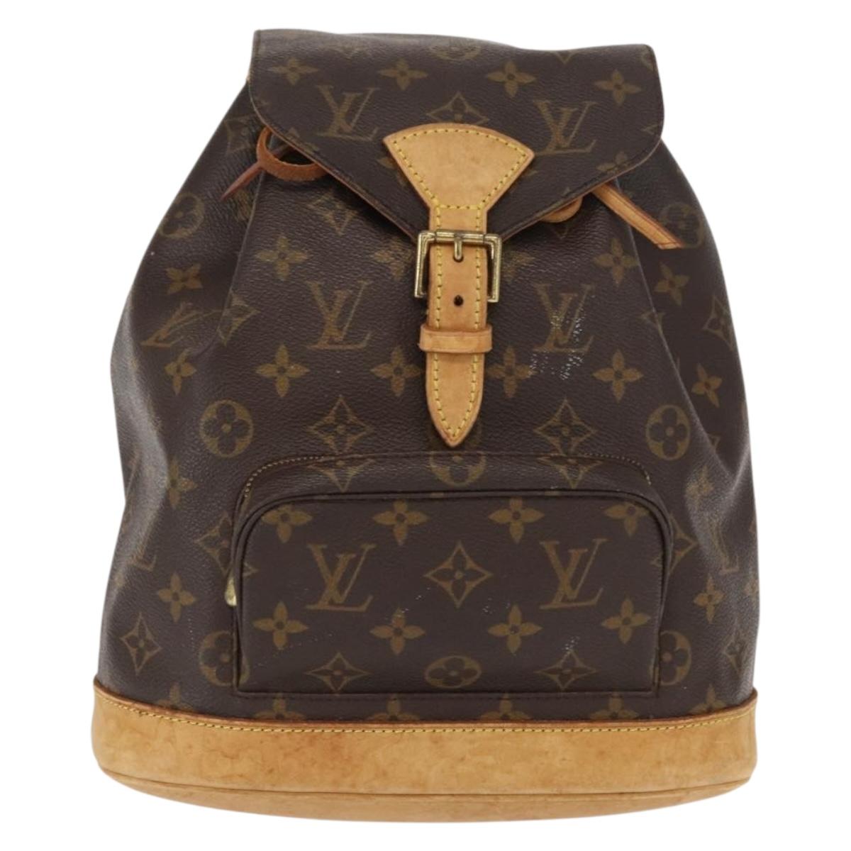 LOUIS VUITTON Monogram Montsouris MM Backpack M51136 LV Auth 164197