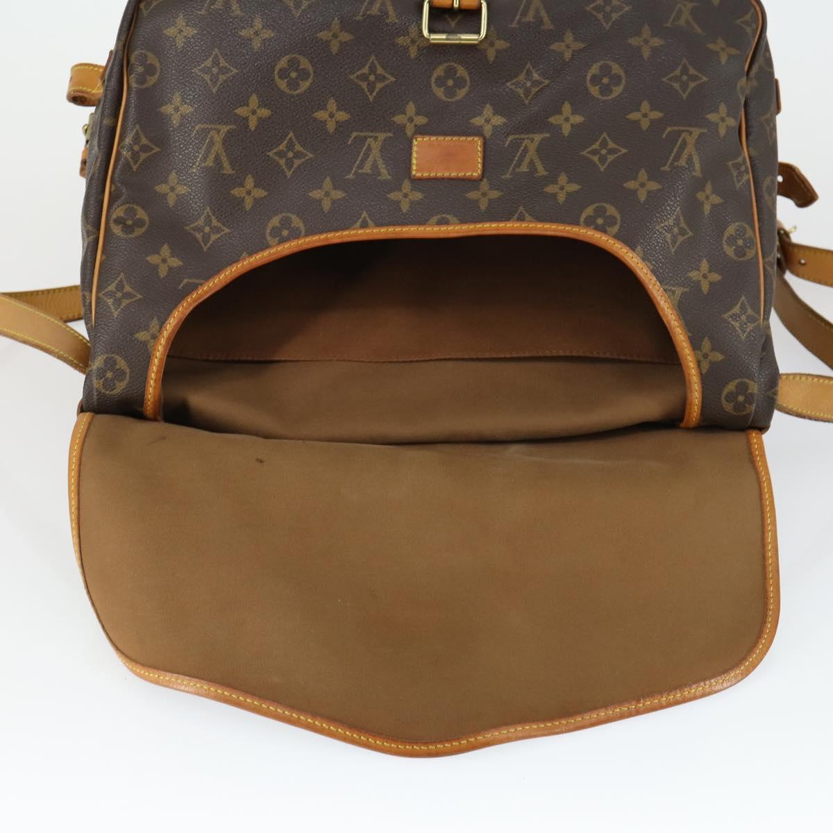 LOUIS VUITTON Monogram Saumur 35 Shoulder Bag M42254 LV Auth 164199