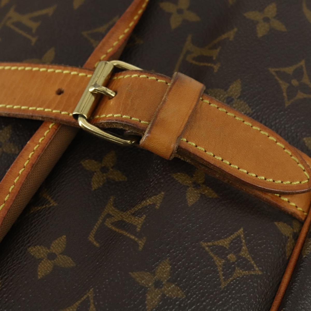LOUIS VUITTON Monogram Saumur 35 Shoulder Bag M42254 LV Auth 164199