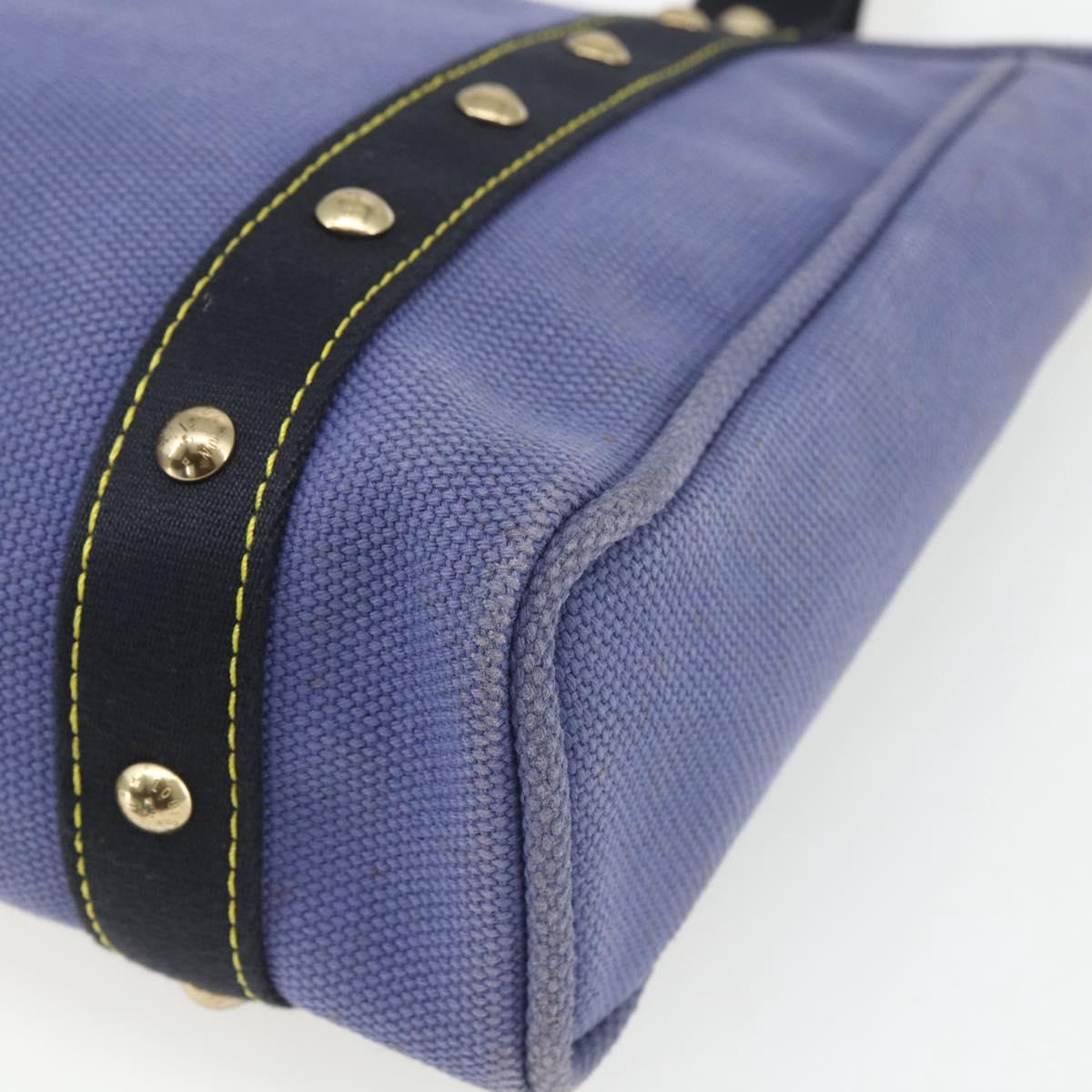LOUIS VUITTON Antigua Cabas MM Tote Bag Blue M40087 LV Auth 164234