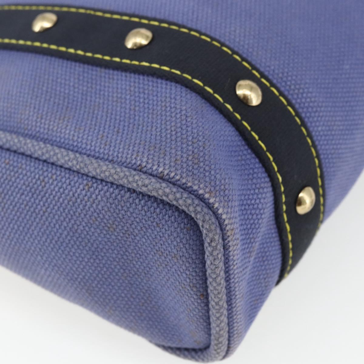 LOUIS VUITTON Antigua Cabas MM Tote Bag Blue M40087 LV Auth 164234