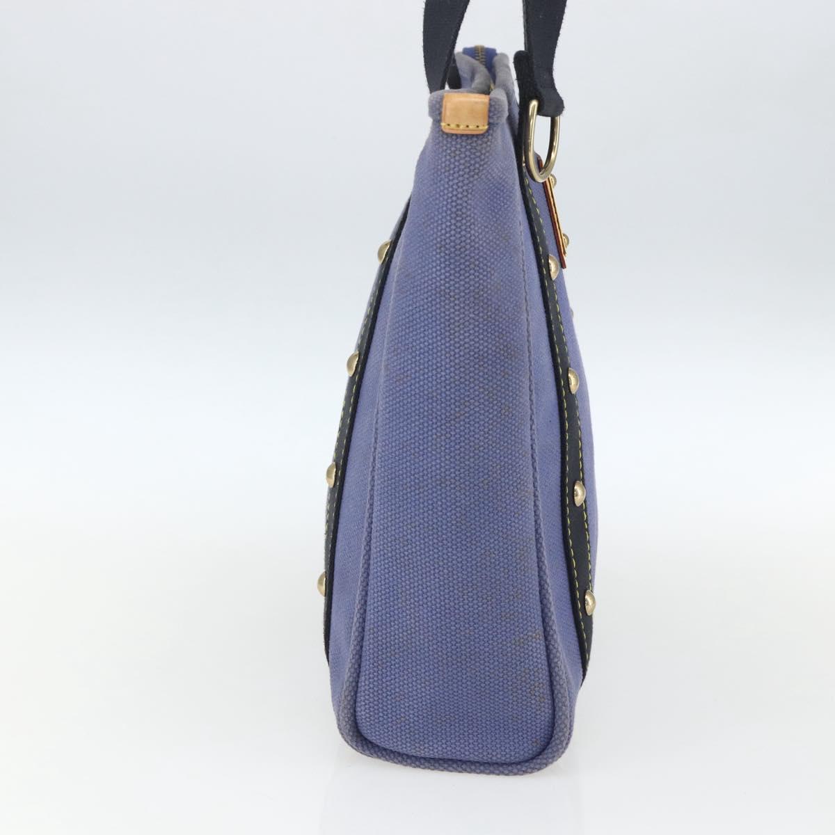 LOUIS VUITTON Antigua Cabas MM Tote Bag Blue M40087 LV Auth 164234