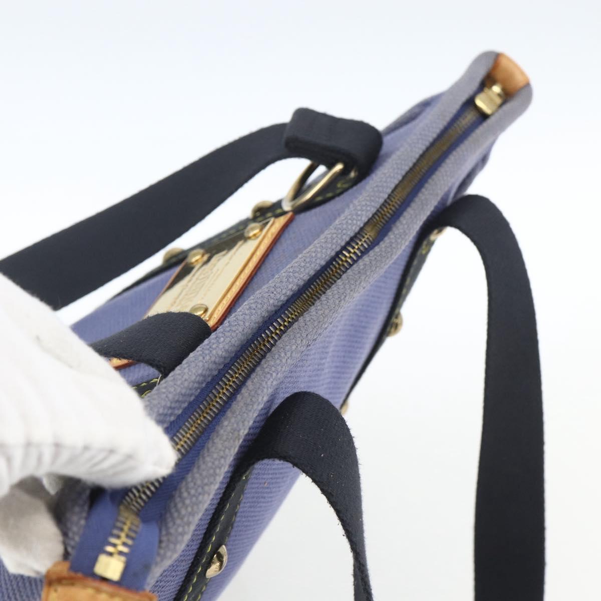 LOUIS VUITTON Antigua Cabas MM Tote Bag Blue M40087 LV Auth 164234