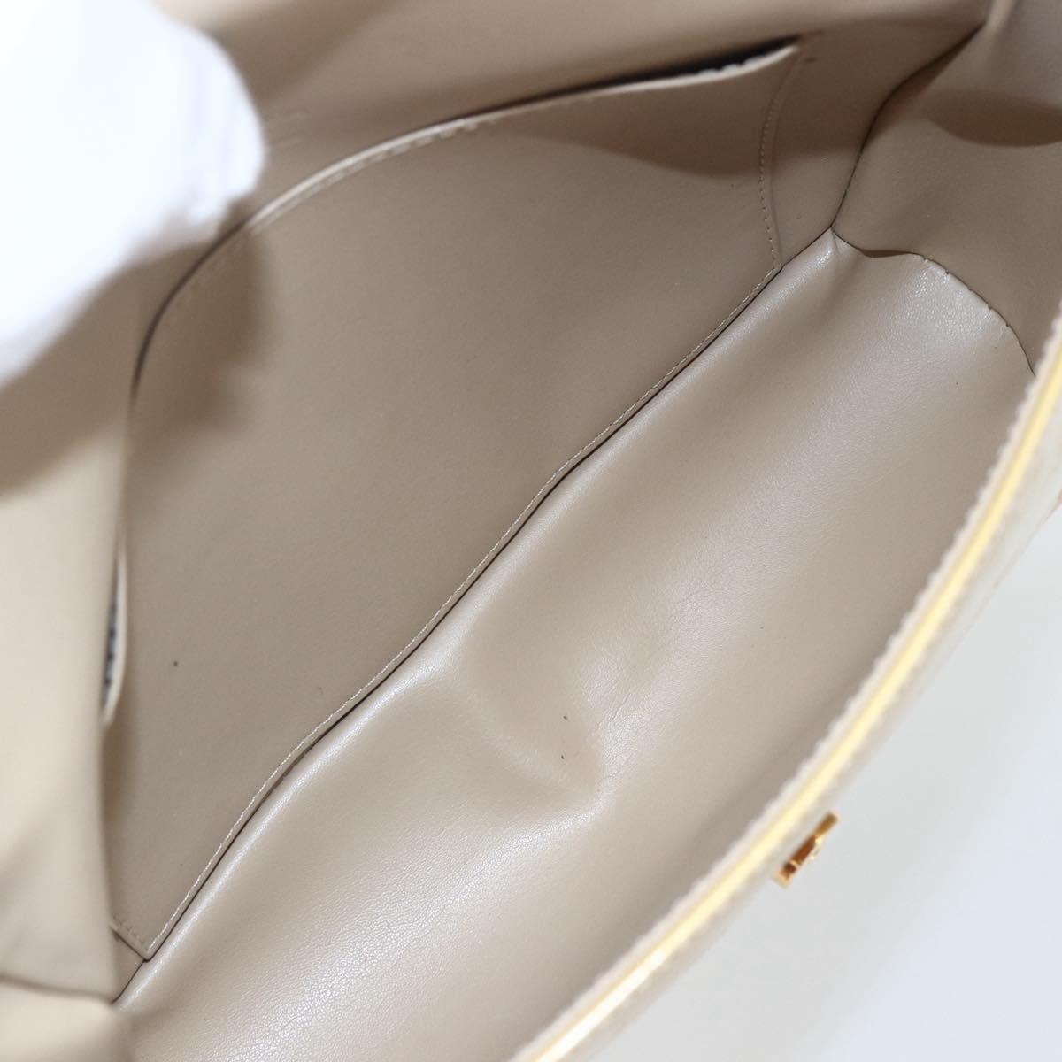 LOUIS VUITTON Monogram Vernis Thompson Street Bag Beige M91301 LV Auth 164244