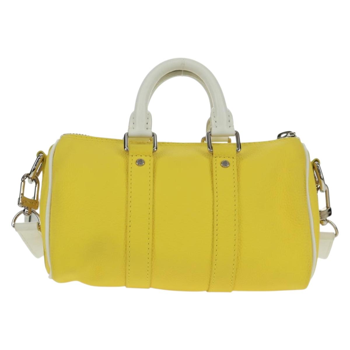 LOUIS VUITTON Monogram Everyday Keepall XS Hand Bag Yellow M80842 Auth 164249V