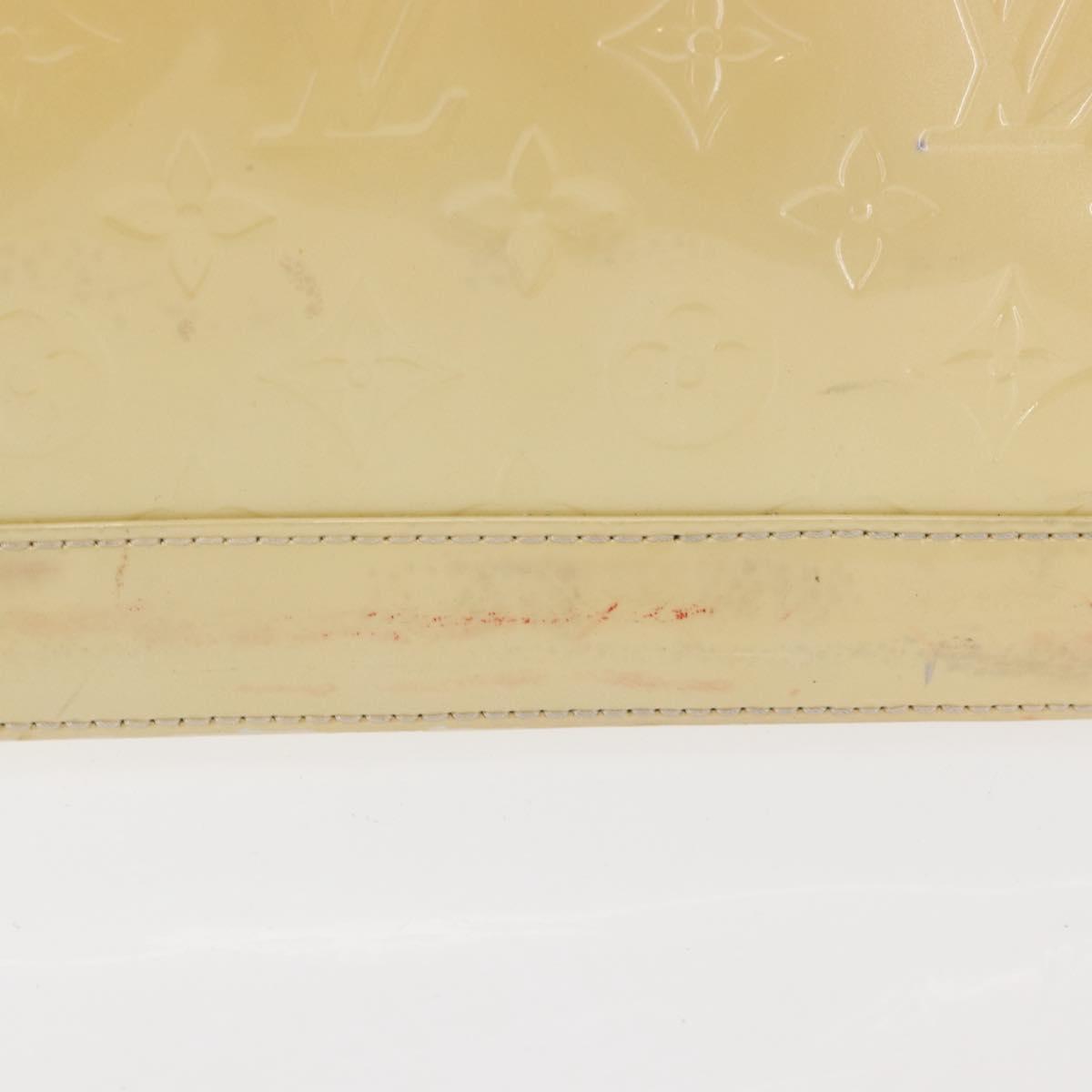 LOUIS VUITTON Monogram Vernis Alma PM Hand Bag Broncorail M91445 LV Auth 164255