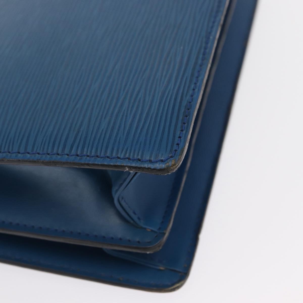 LOUIS VUITTON Epi Capuchin Shoulder Bag Blue M52345 LV Auth 164265