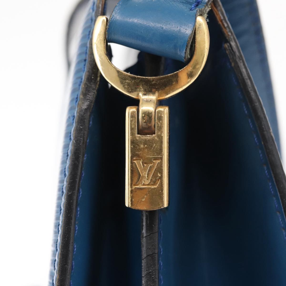 LOUIS VUITTON Epi Capuchin Shoulder Bag Blue M52345 LV Auth 164265