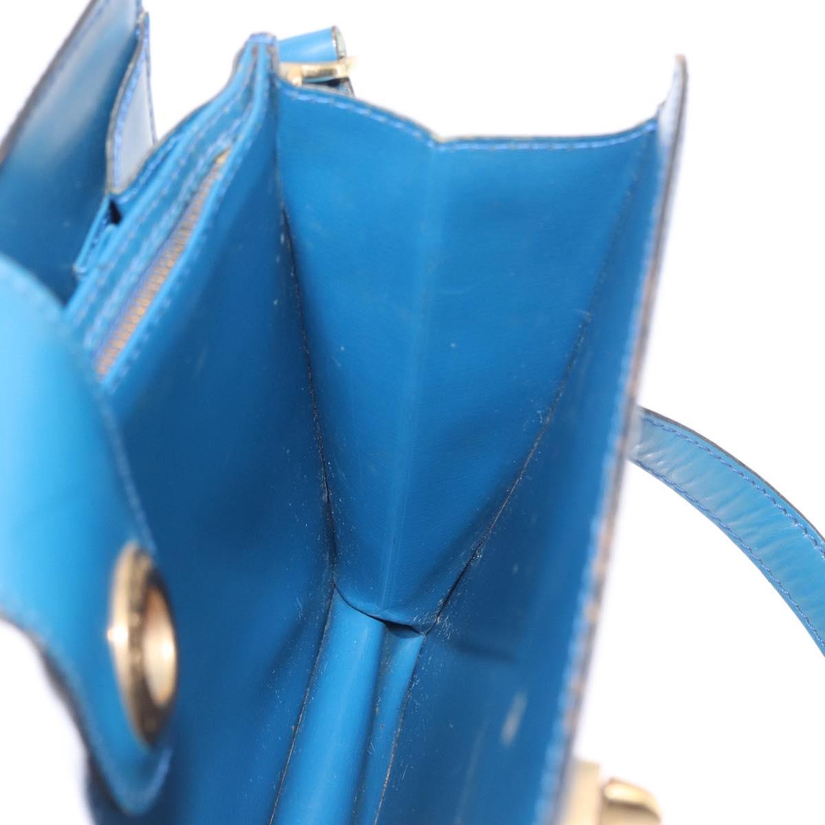 LOUIS VUITTON Epi Capuchin Shoulder Bag Blue M52345 LV Auth 164265