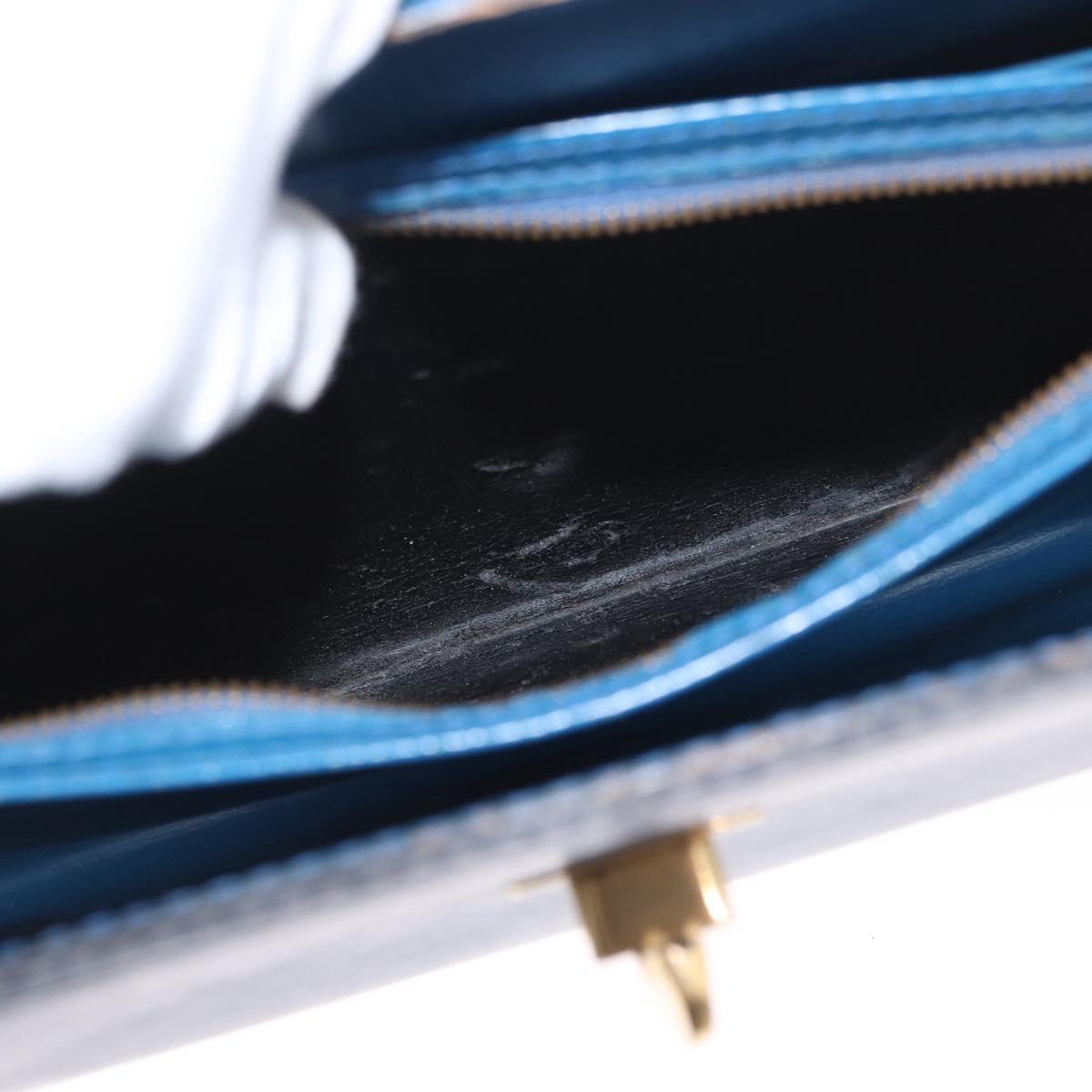 LOUIS VUITTON Epi Capuchin Shoulder Bag Blue M52345 LV Auth 164265