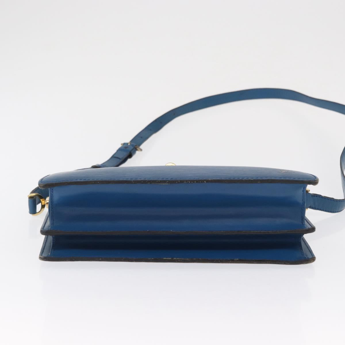 LOUIS VUITTON Epi Capuchin Shoulder Bag Blue M52345 LV Auth 164265