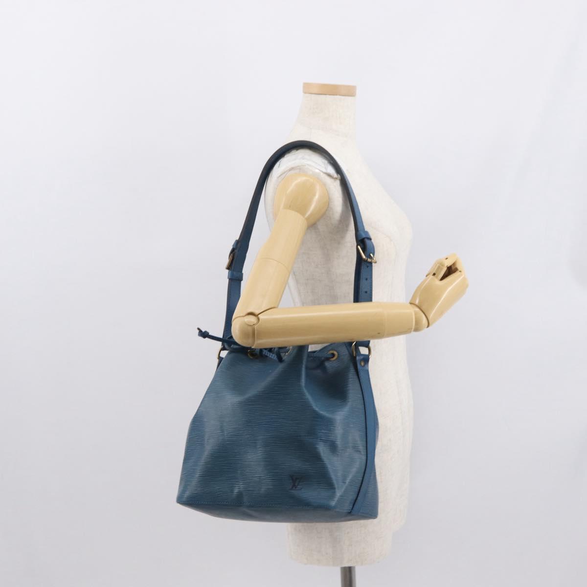 LOUIS VUITTON Epi Petit Noe Shoulder Bag Blue M44105 LV Auth 164271