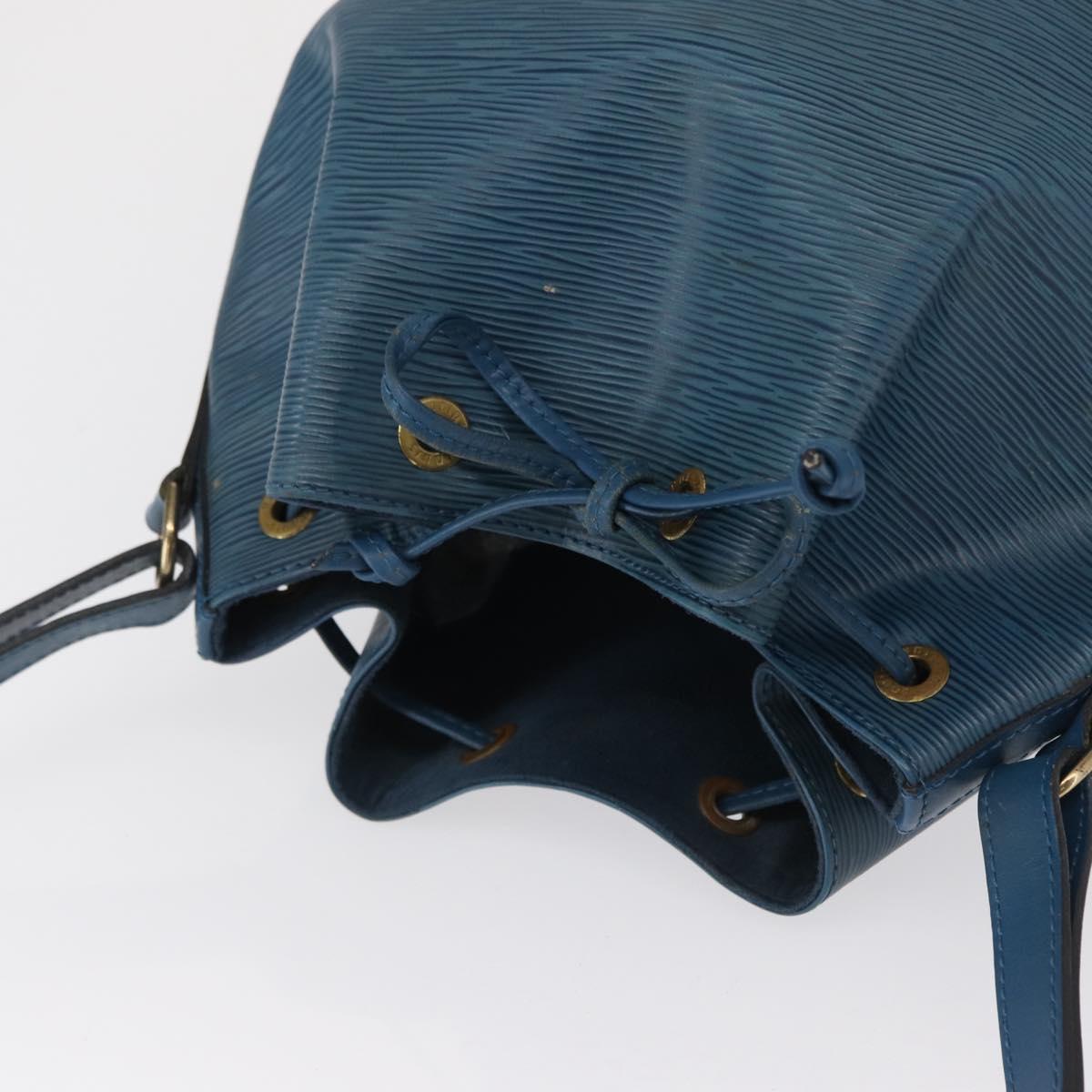 LOUIS VUITTON Epi Petit Noe Shoulder Bag Blue M44105 LV Auth 164271