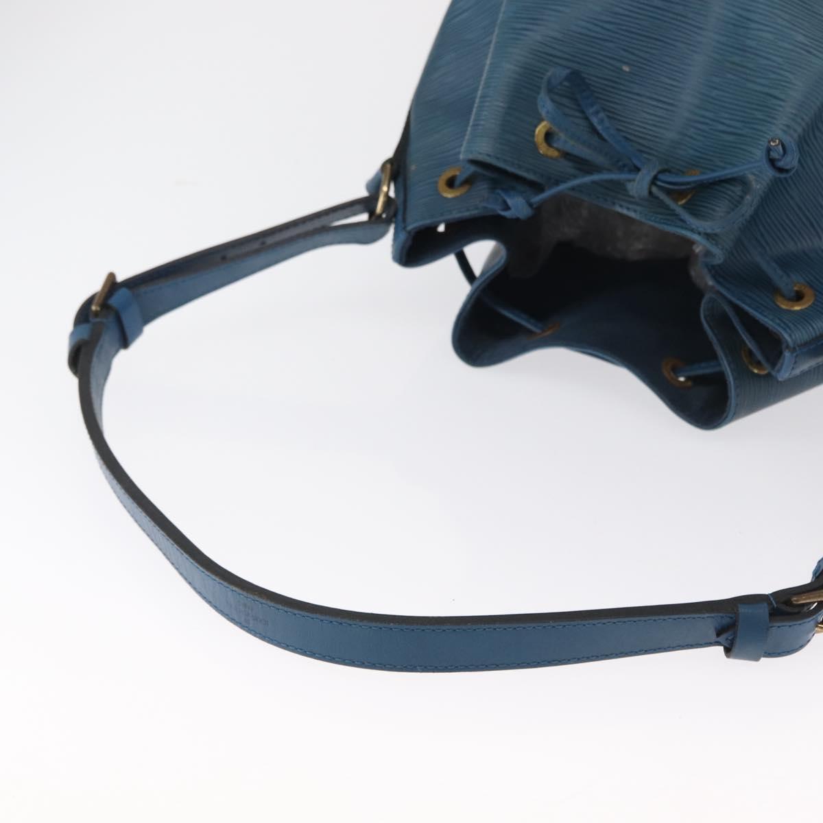 LOUIS VUITTON Epi Petit Noe Shoulder Bag Blue M44105 LV Auth 164271