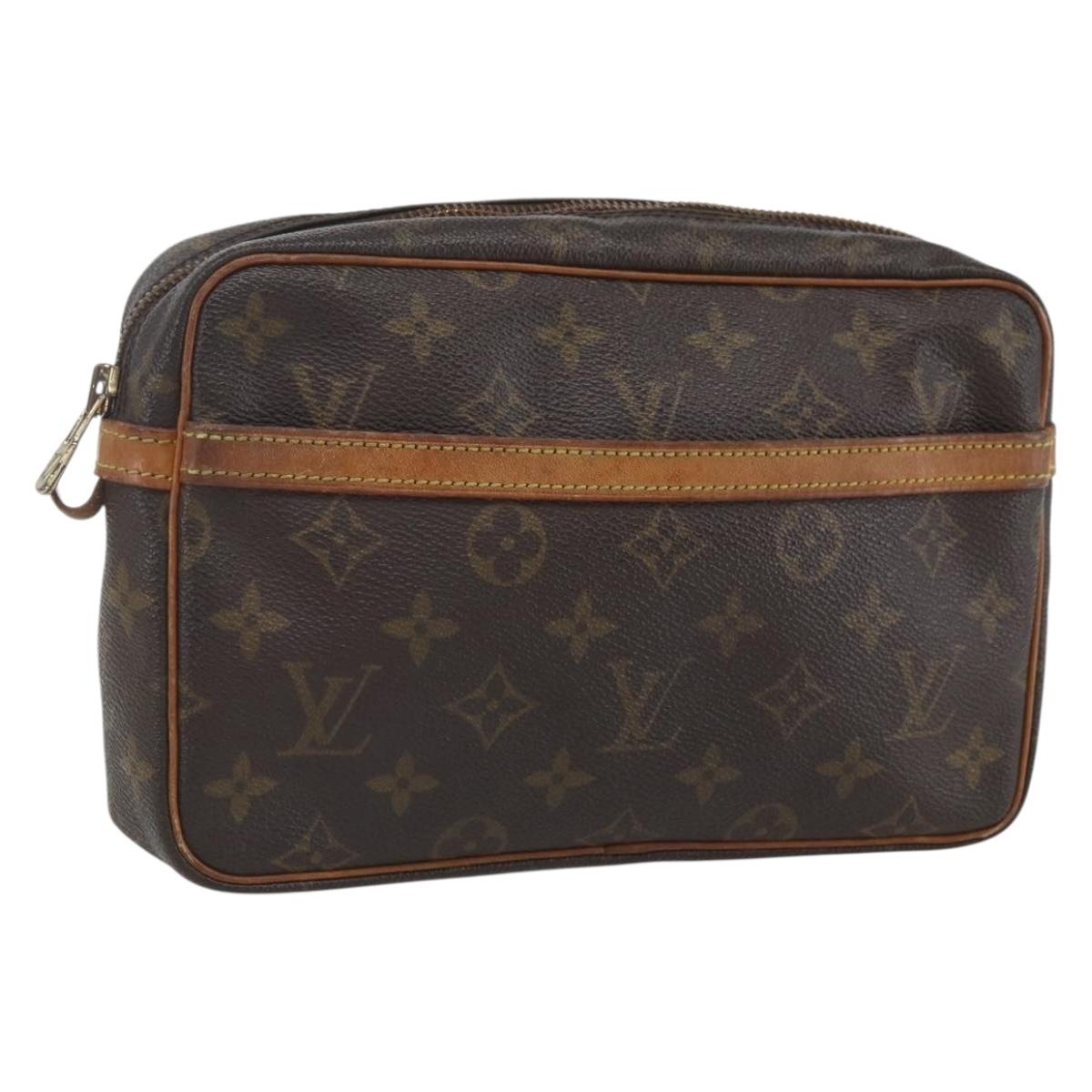 LOUIS VUITTON Monogram Compiegne 23 Clutch Bag M51847 LV Auth 164283