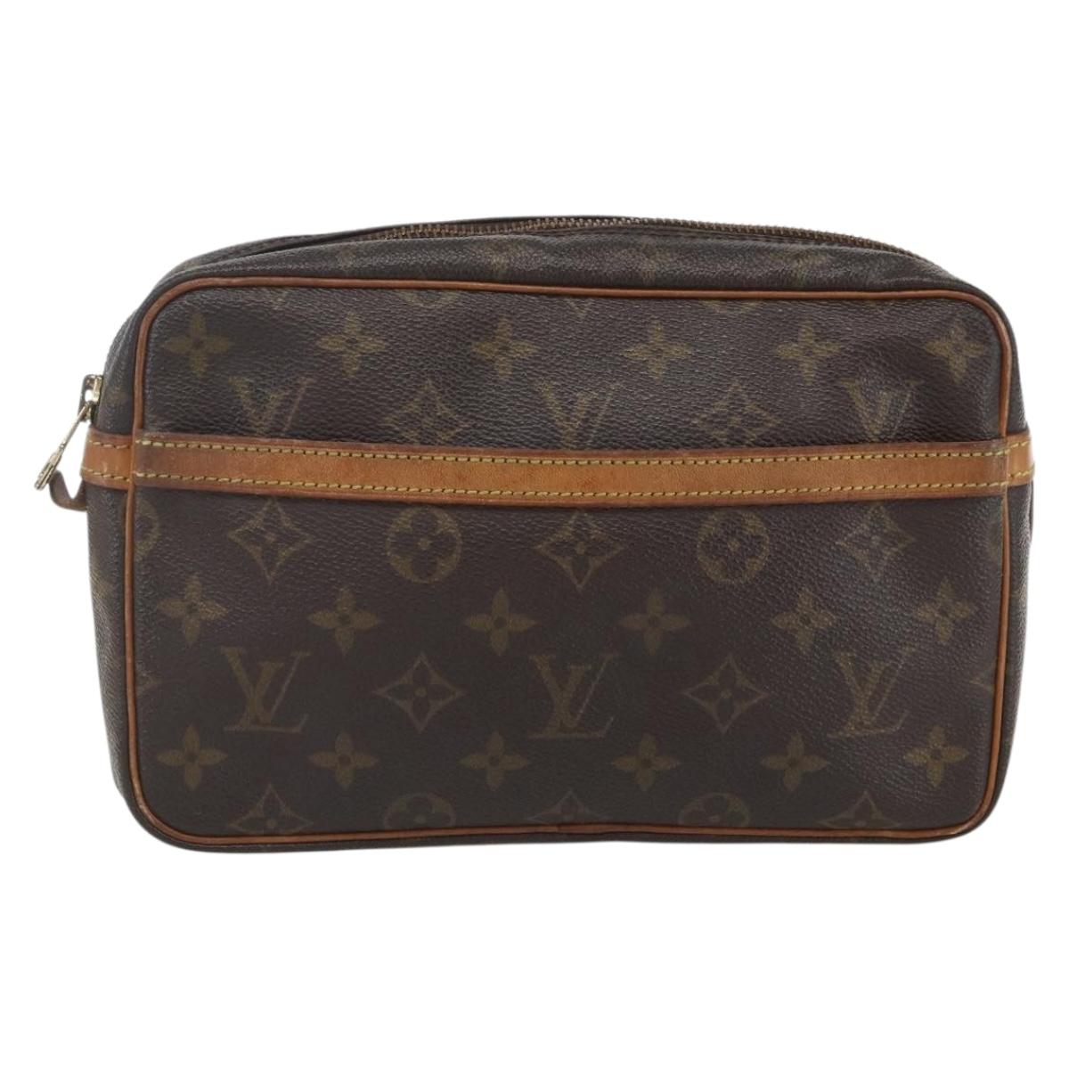 LOUIS VUITTON Monogram Compiegne 23 Clutch Bag M51847 LV Auth 164283