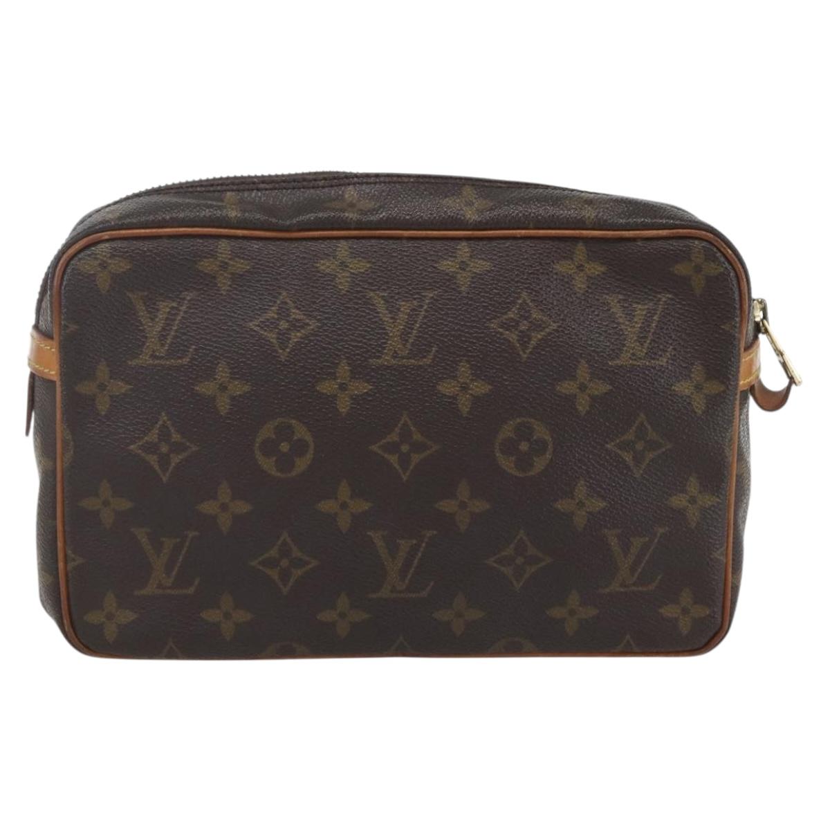 LOUIS VUITTON Monogram Compiegne 23 Clutch Bag M51847 LV Auth 164283