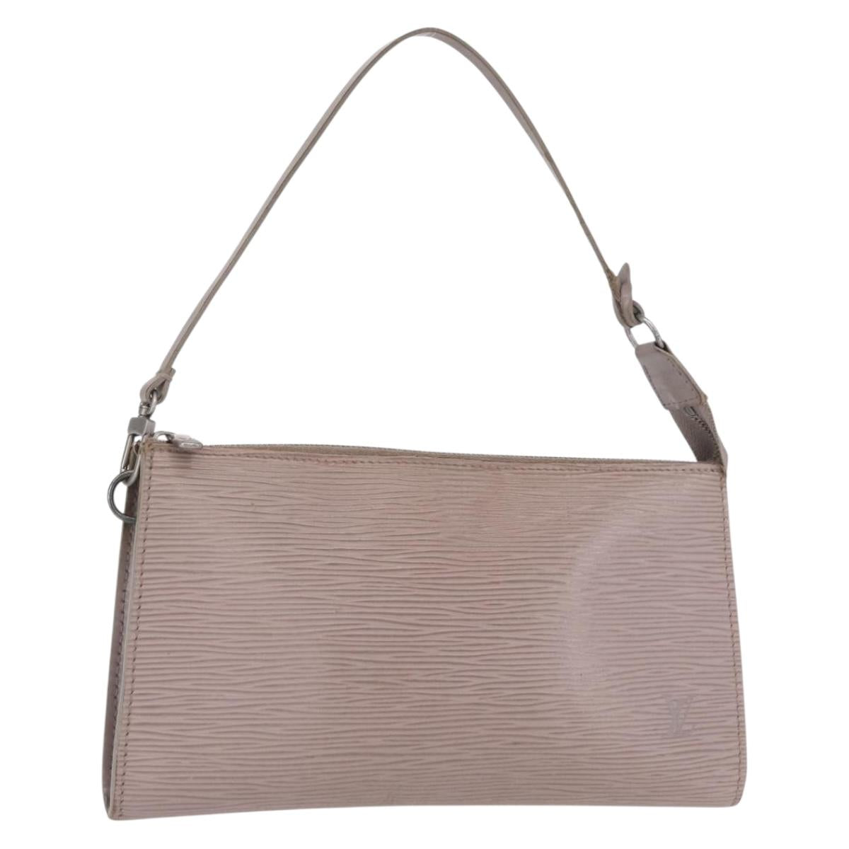 LOUIS VUITTON Epi Pochette Accessoires Accessory Pouch Lilac M52982 Auth 164289