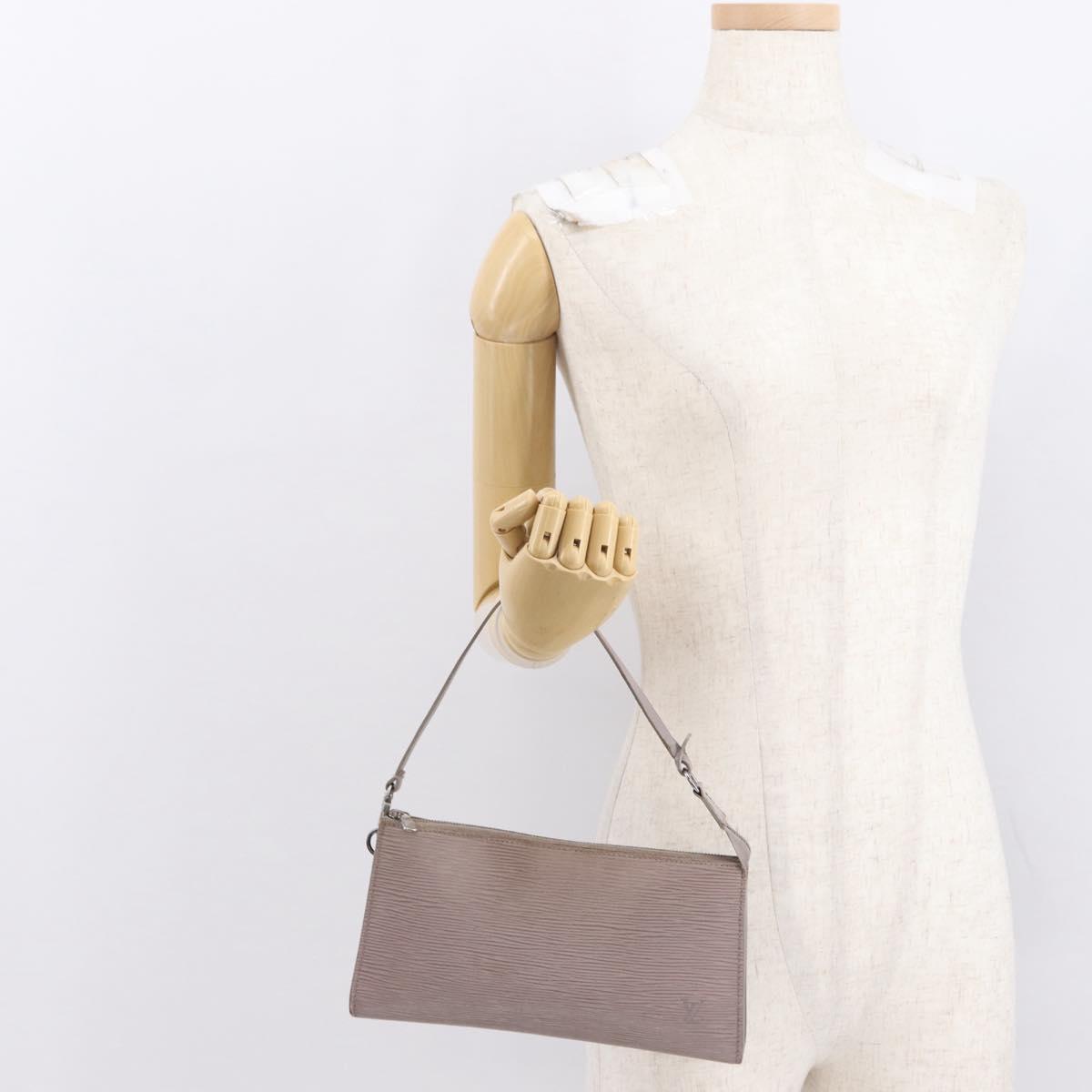 LOUIS VUITTON Epi Pochette Accessoires Accessory Pouch Lilac M52982 Auth 164289