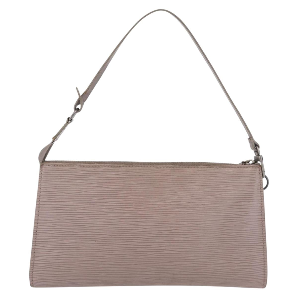LOUIS VUITTON Epi Pochette Accessoires Accessory Pouch Lilac M52982 Auth 164289