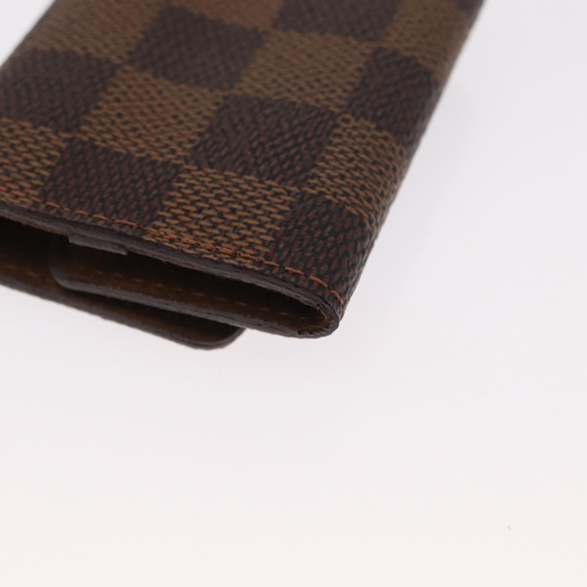 LOUIS VUITTON Damier Ebene Bouton De Manchette Case Cuff Case LV Auth 164291