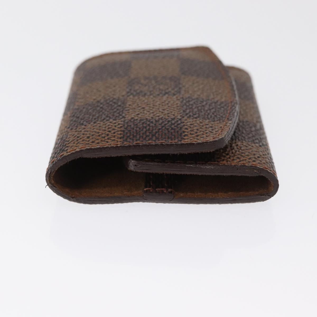 LOUIS VUITTON Damier Ebene Bouton De Manchette Case Cuff Case LV Auth 164291