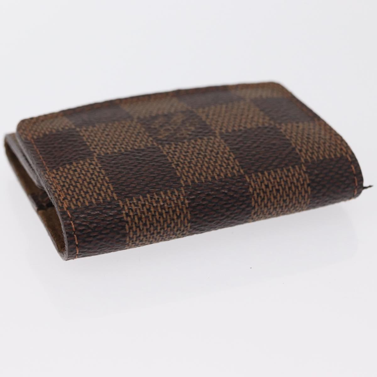 LOUIS VUITTON Damier Ebene Bouton De Manchette Case Cuff Case LV Auth 164291
