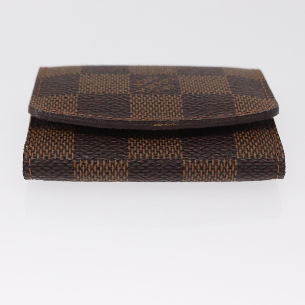 LOUIS VUITTON Damier Ebene Bouton De Manchette Case Cuff Case LV Auth 164291