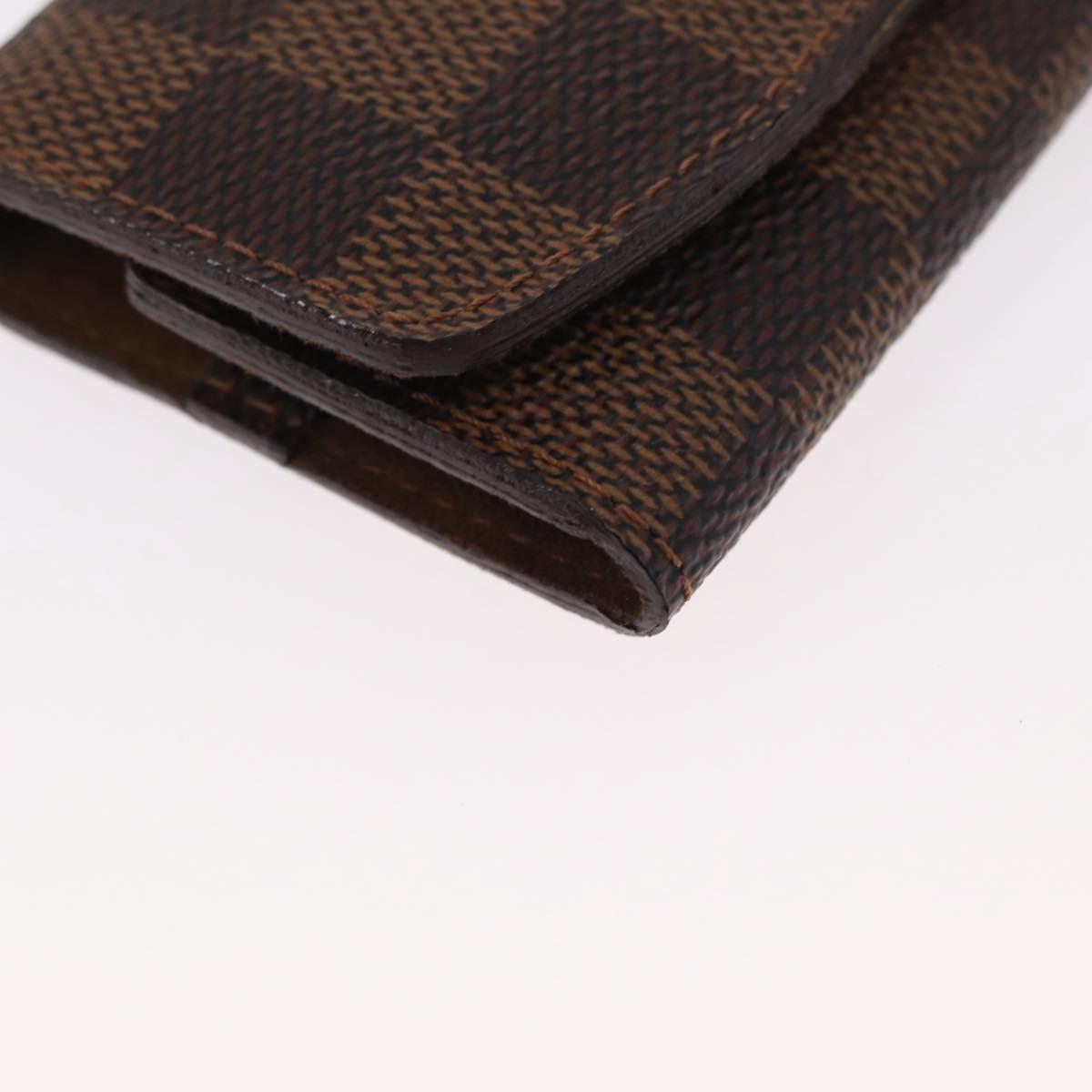 LOUIS VUITTON Damier Ebene Bouton De Manchette Case Cuff Case LV Auth 164291