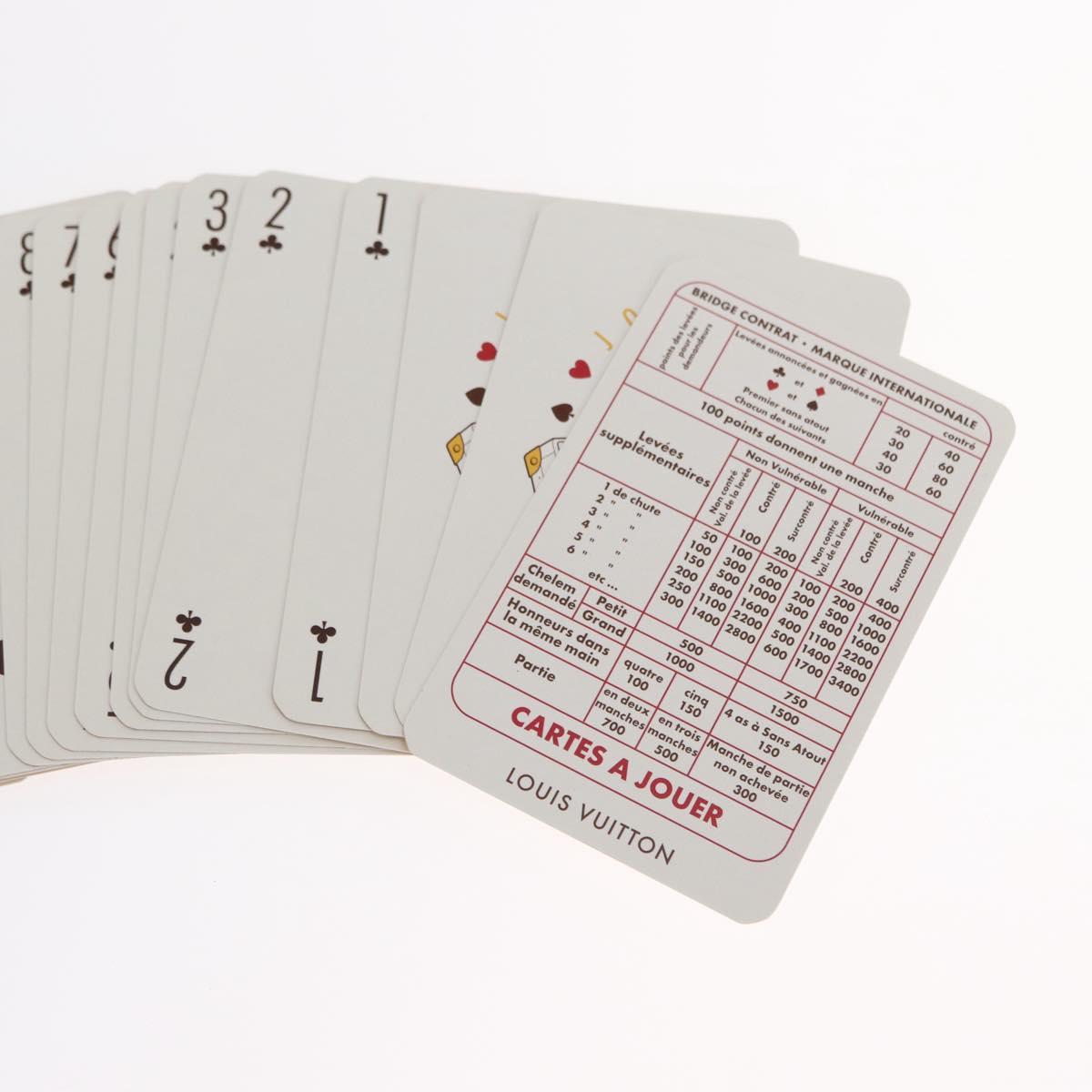 LOUIS VUITTON Monogram Playing Cards Yellow LV Auth 164293M