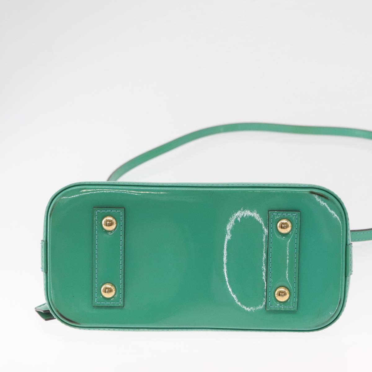 LOUIS VUITTON Monogram Vernis Alma BB Hand Bag Tyu Luco Words M90302 Auth 164314