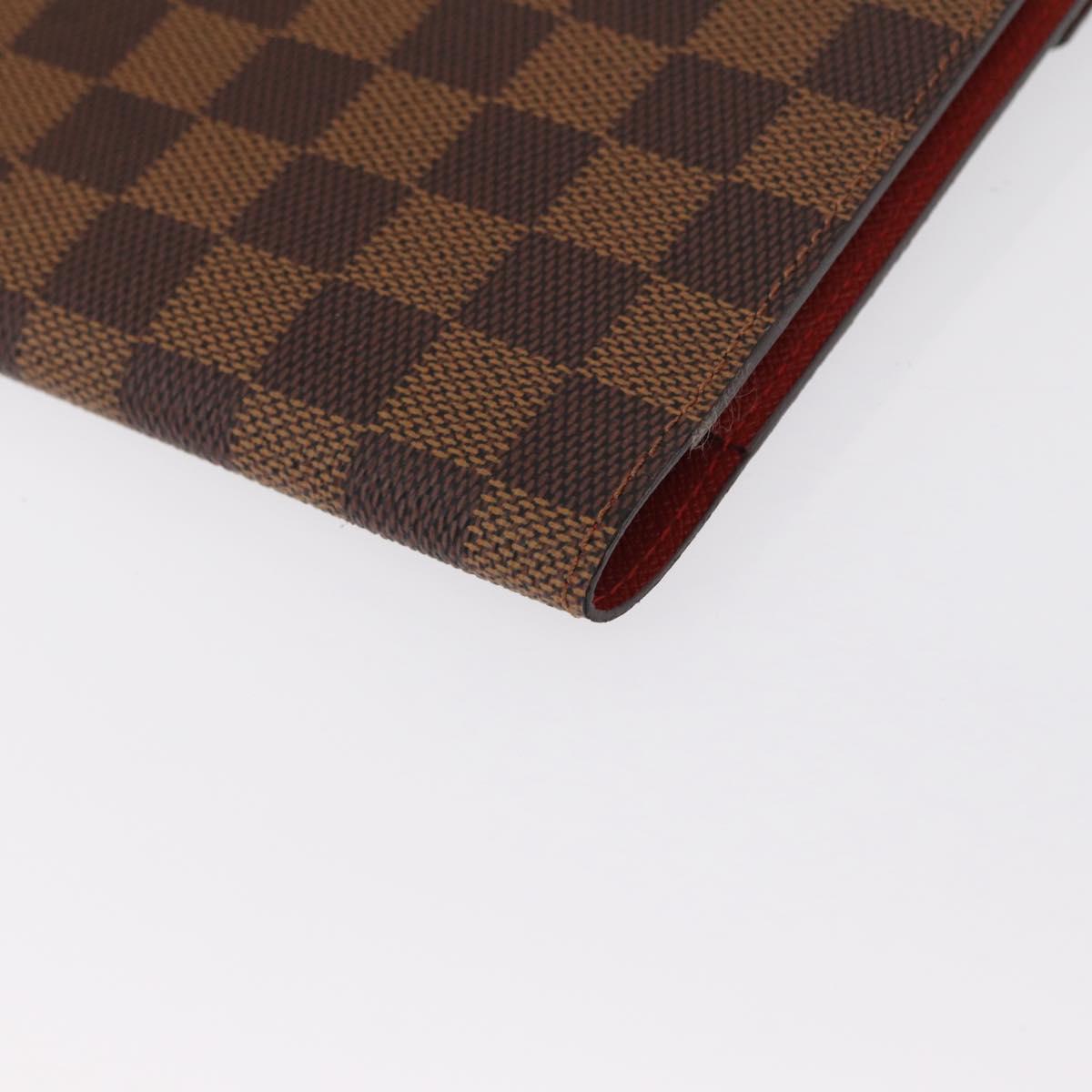 LOUIS VUITTON Damier Ebene CD Holder Pouch N62935 LV Auth 164320