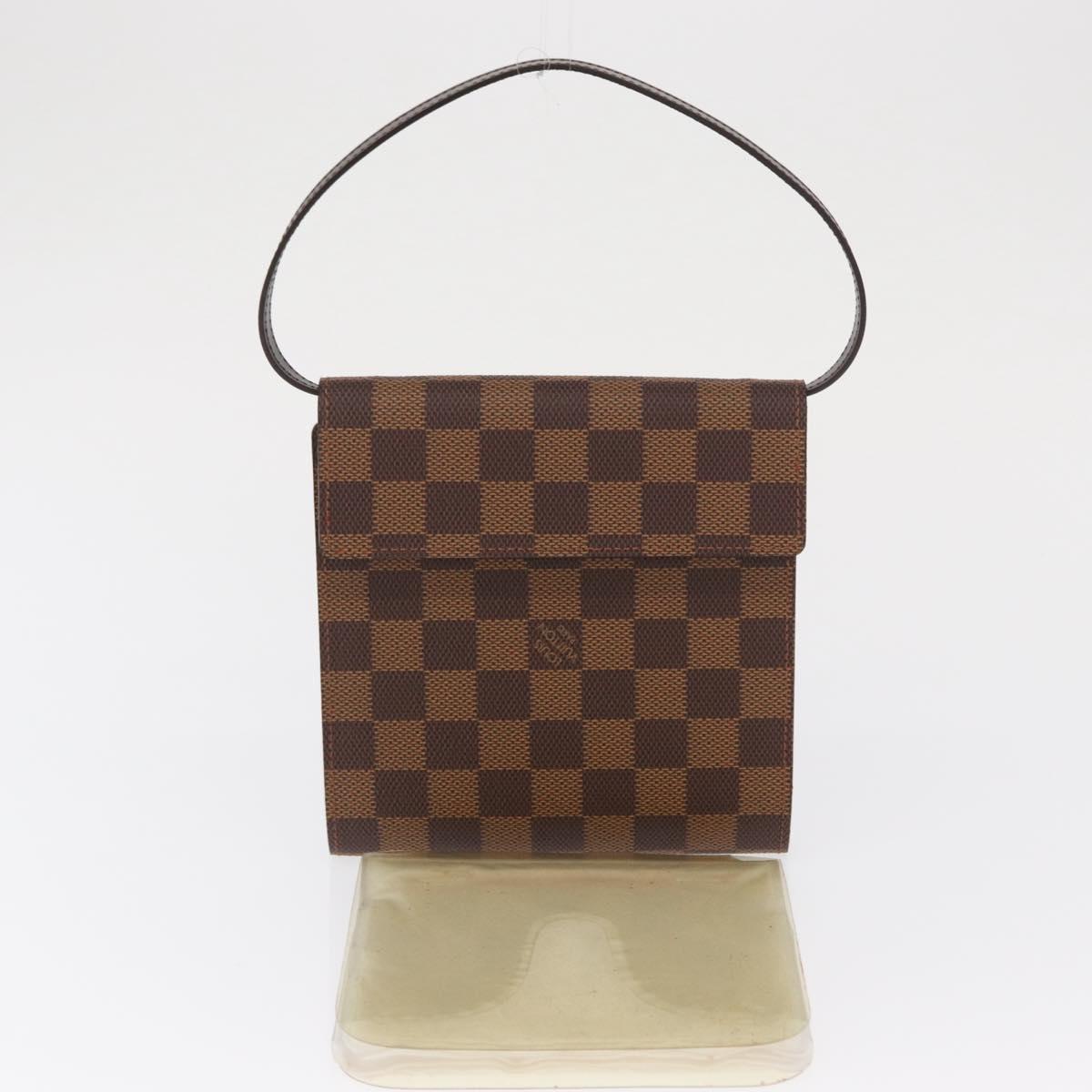 LOUIS VUITTON Damier Ebene CD Holder Pouch N62935 LV Auth 164320