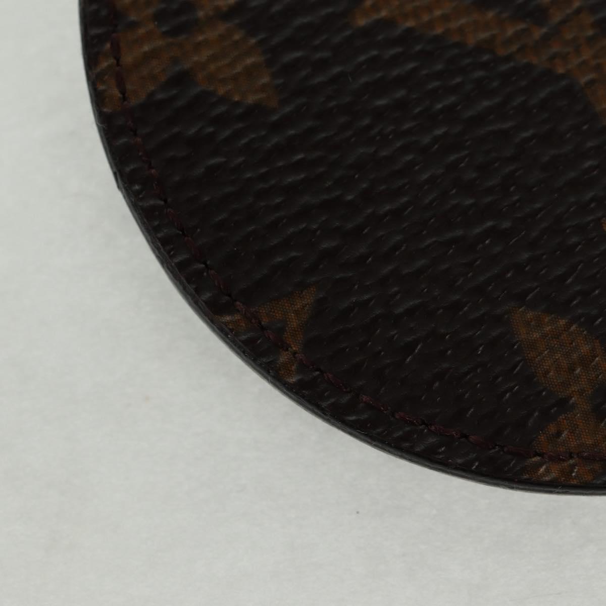 LOUIS VUITTON Monogram Porte Cles Round Monogram Logo Charm M68300 Auth 164330V