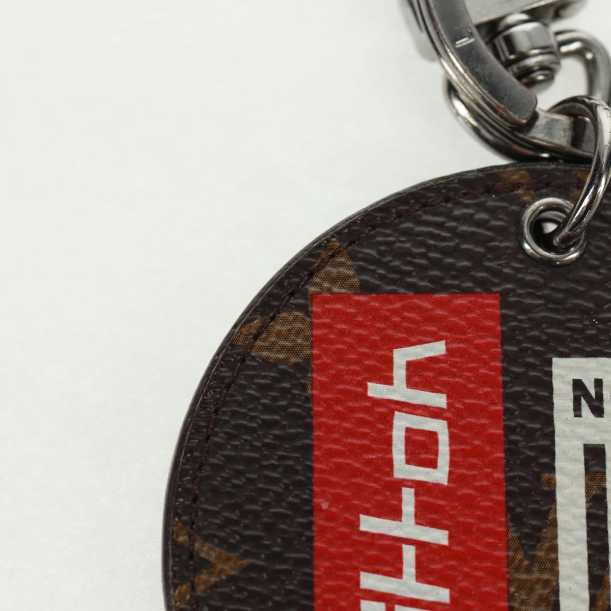 LOUIS VUITTON Monogram Porte Cles Round Monogram Logo Charm M68300 Auth 164330V