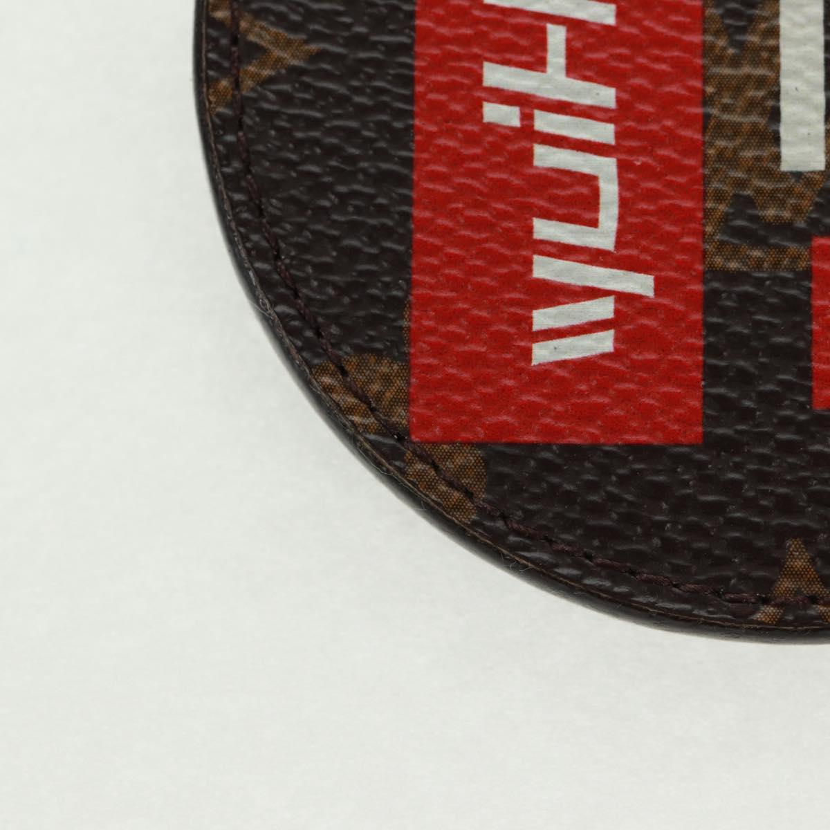 LOUIS VUITTON Monogram Porte Cles Round Monogram Logo Charm M68300 Auth 164330V