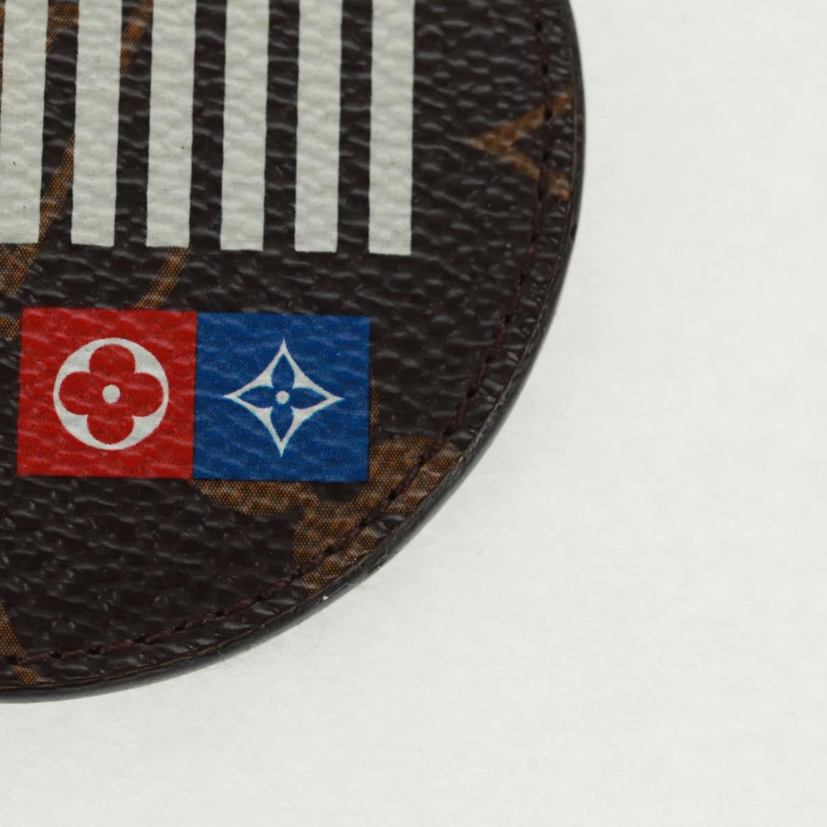LOUIS VUITTON Monogram Porte Cles Round Monogram Logo Charm M68300 Auth 164330V