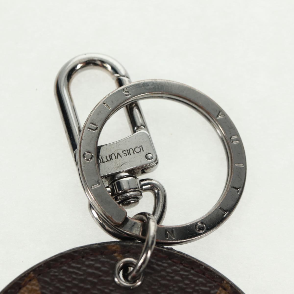 LOUIS VUITTON Monogram Porte Cles Round Monogram Logo Charm M68300 Auth 164330V