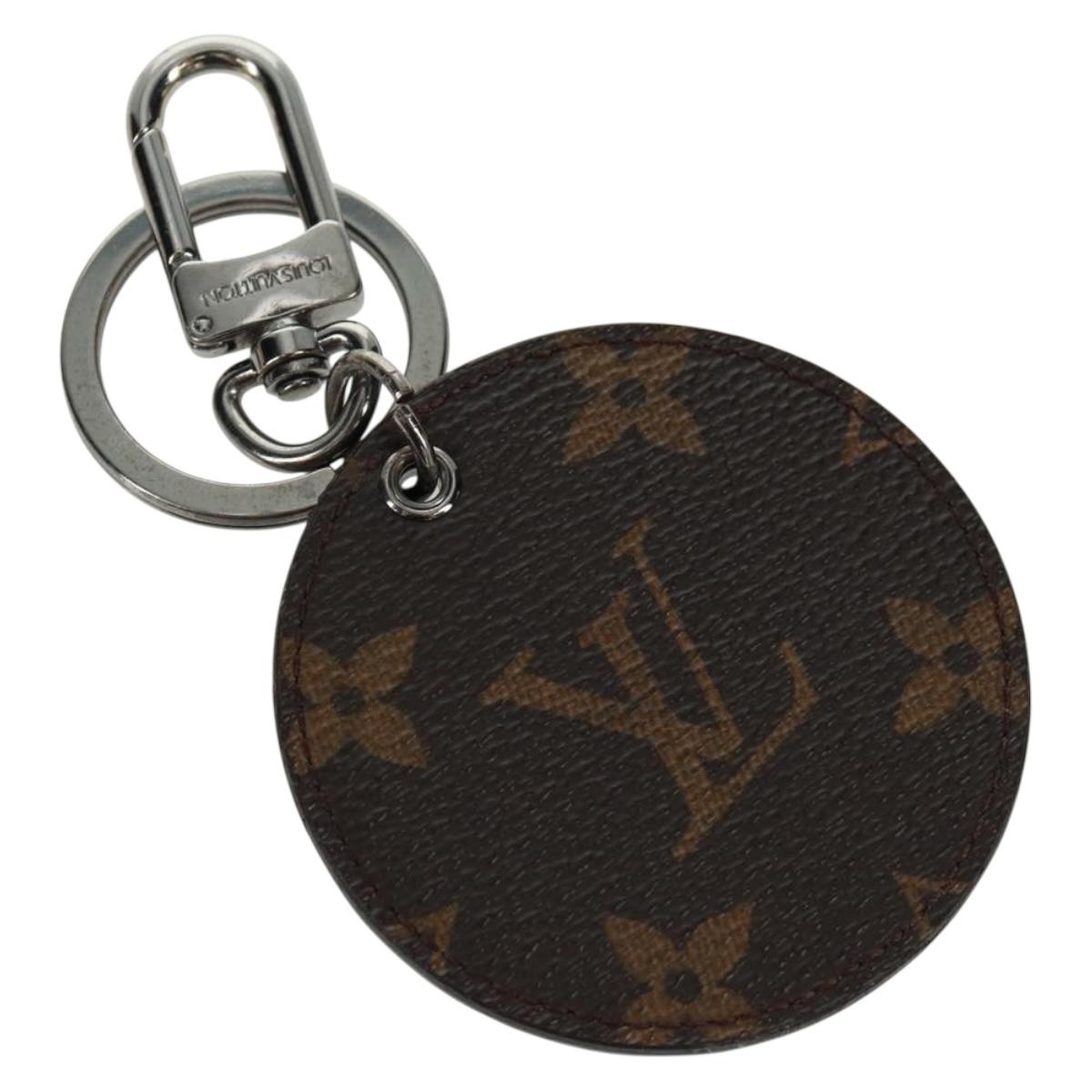 LOUIS VUITTON Monogram Porte Cles Round Monogram Logo Charm M68300 Auth 164330V