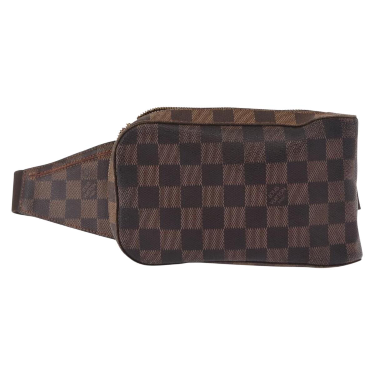 LOUIS VUITTON Damier Ebene Geronimos Shoulder Bag N51994 LV Auth 164331