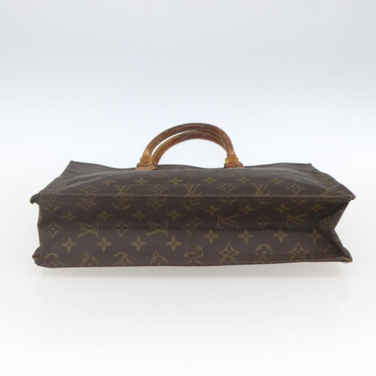 LOUIS VUITTON Monogram Sac Plat Hand Bag M51140 LV Auth 164332