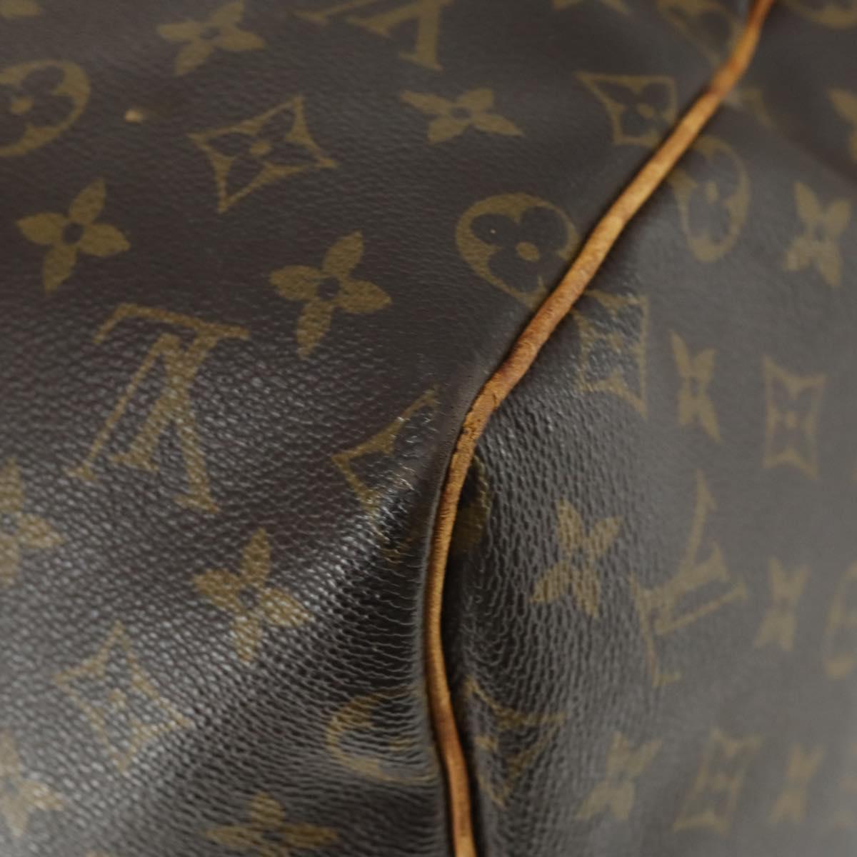 LOUIS VUITTON Monogram Keepall 55 Boston Bag M41424 LV Auth 164355