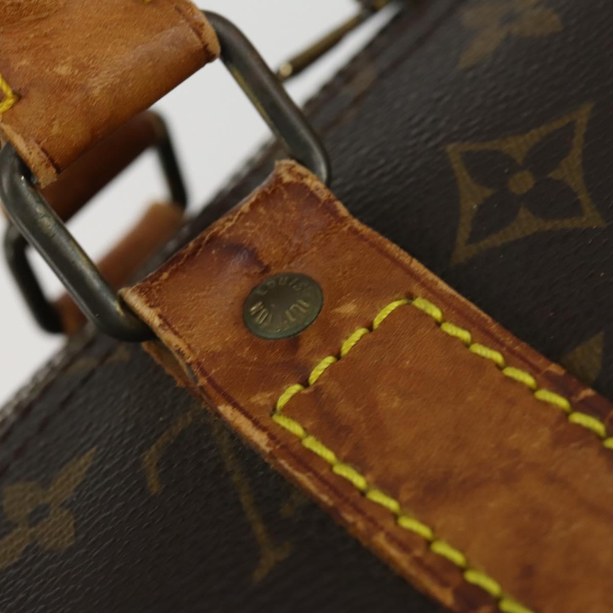 LOUIS VUITTON Monogram Keepall 55 Boston Bag M41424 LV Auth 164355