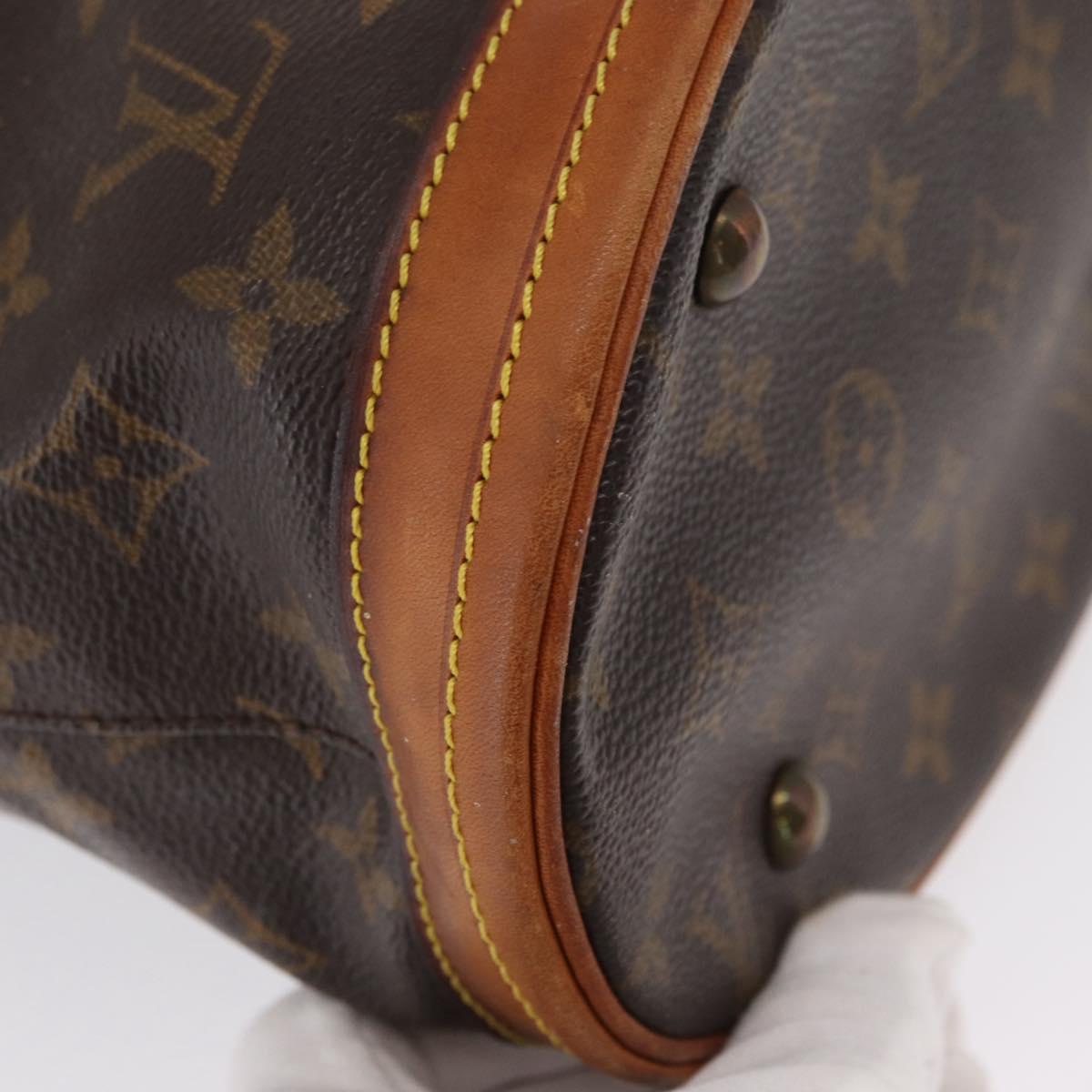 LOUIS VUITTON Monogram Bucket PM Shoulder Bag M42238 LV Auth 164359