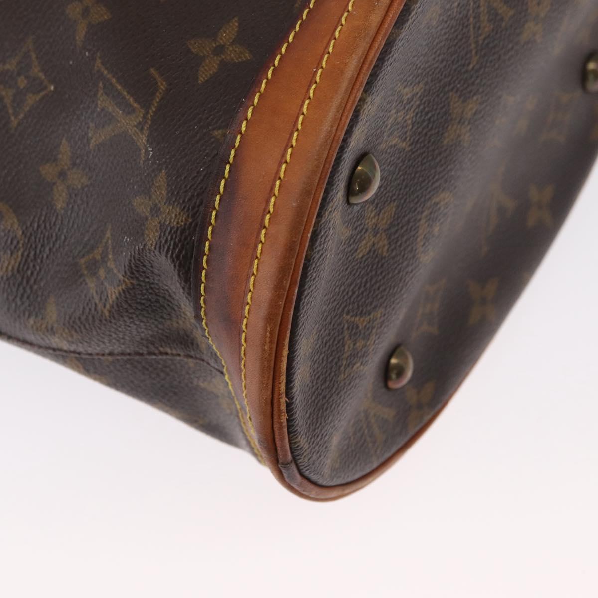 LOUIS VUITTON Monogram Bucket PM Shoulder Bag M42238 LV Auth 164359