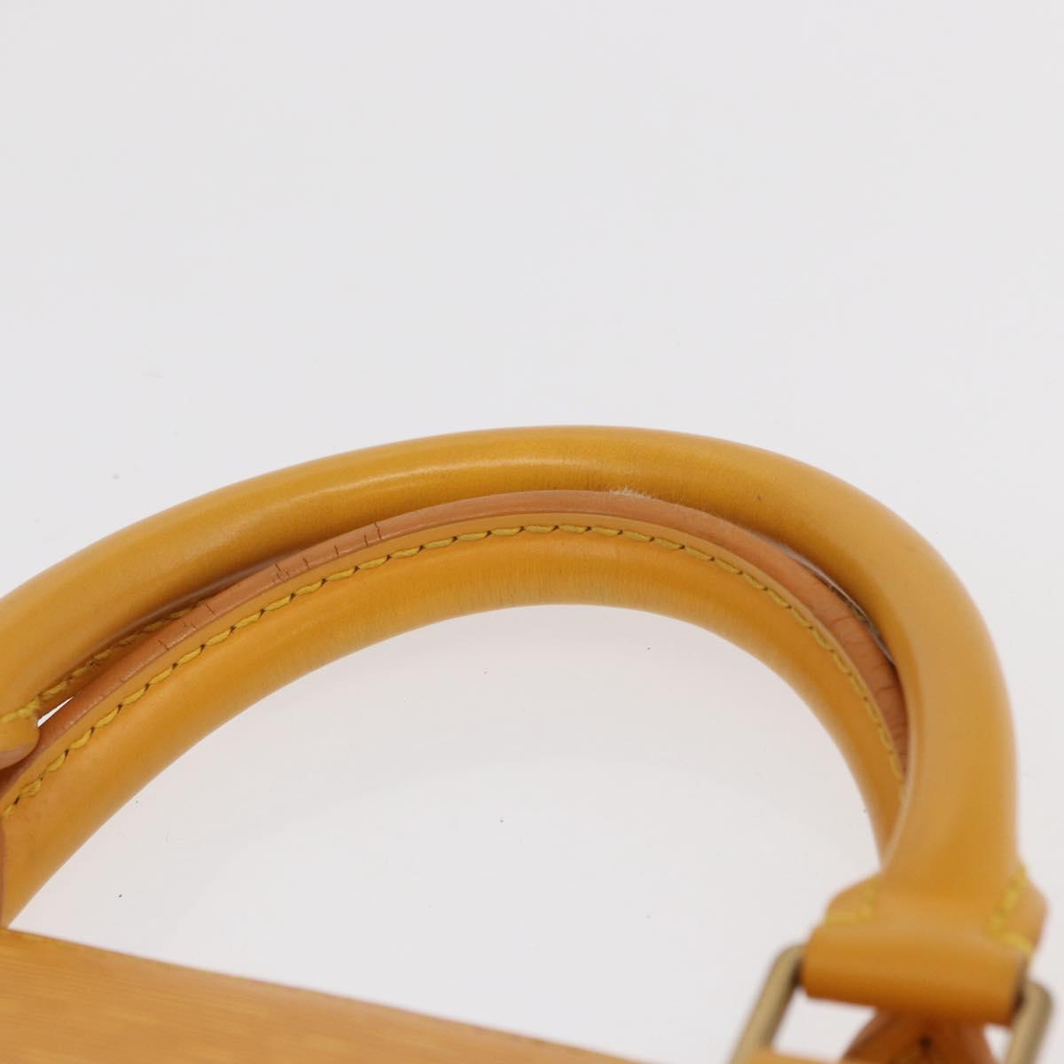 LOUIS VUITTON Epi Sac Triangle Hand Bag Yellow M52099 LV Auth 164363