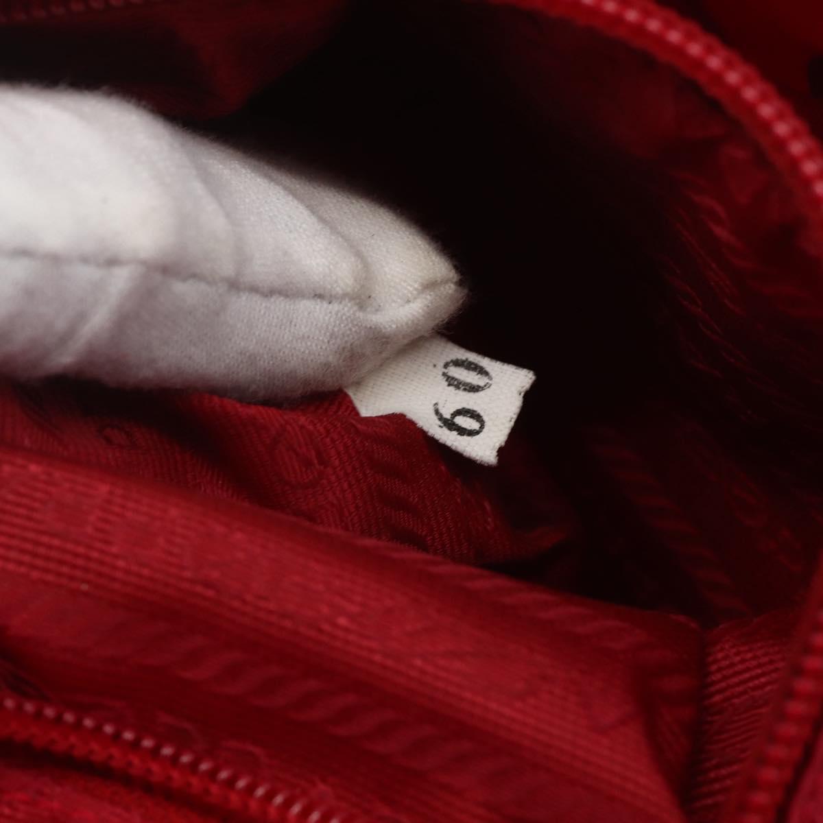 PRADA Backpack Nylon Pink Silver Auth 164369