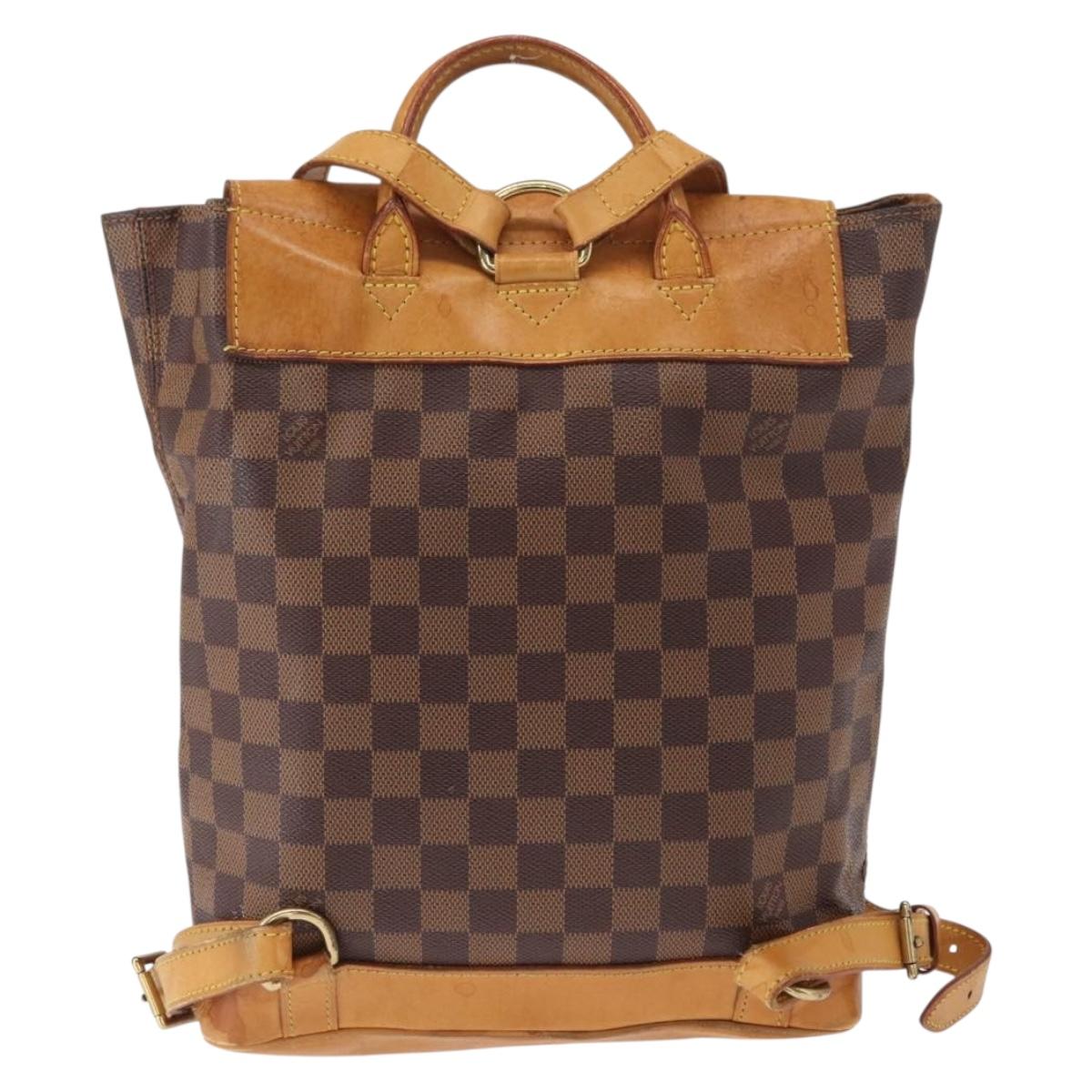LOUIS VUITTON Damier Ebene Arlucan Backpack N99038 LV Auth 164371